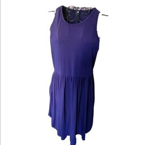 Elegant Purple Sleeveless Dress